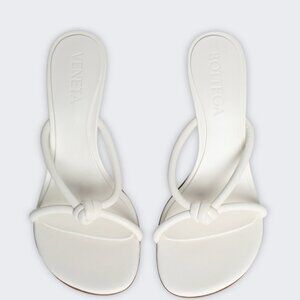 Bottega Veneta White Blink Mules 39 NWT